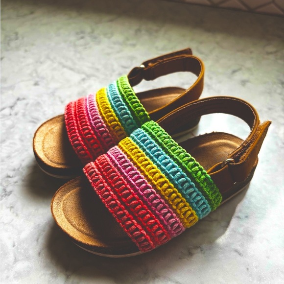Colorful Rainbow Girl’s Sandals - Picture 3 of 3